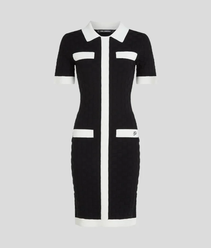 VESTIDO POLO CON RIBETE CONTRASTANTE