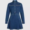 Vestido vaquero con tachuelas