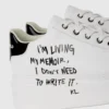 Zapatillas Anakapri con cita de Karl