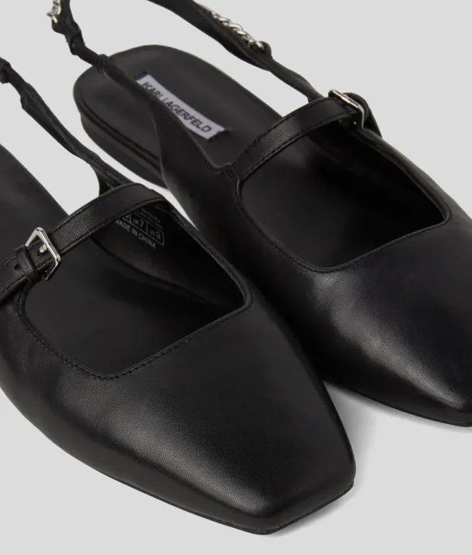 ZAPATOS CON CORREA TRASERA Y CADENA KONNIE SIGNIA