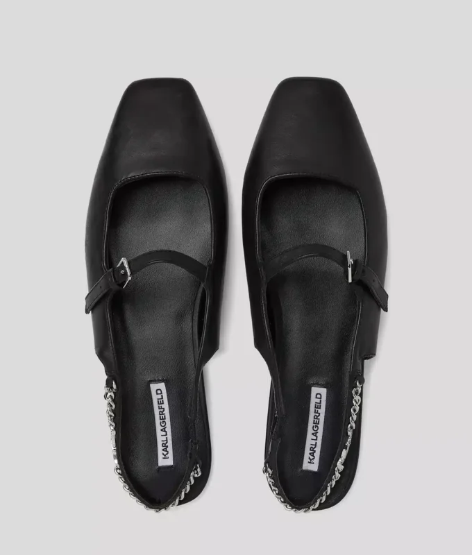 ZAPATOS CON CORREA TRASERA Y CADENA KONNIE SIGNIA